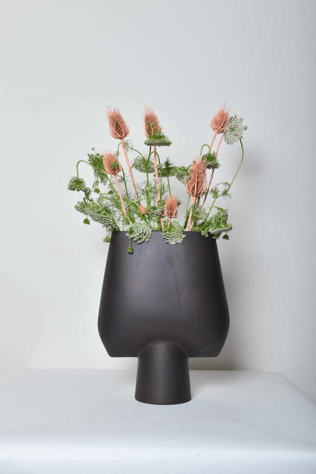 Sphere Vase Square Large - Black