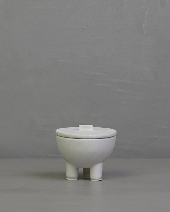 Duck Bone Mini Jar - White