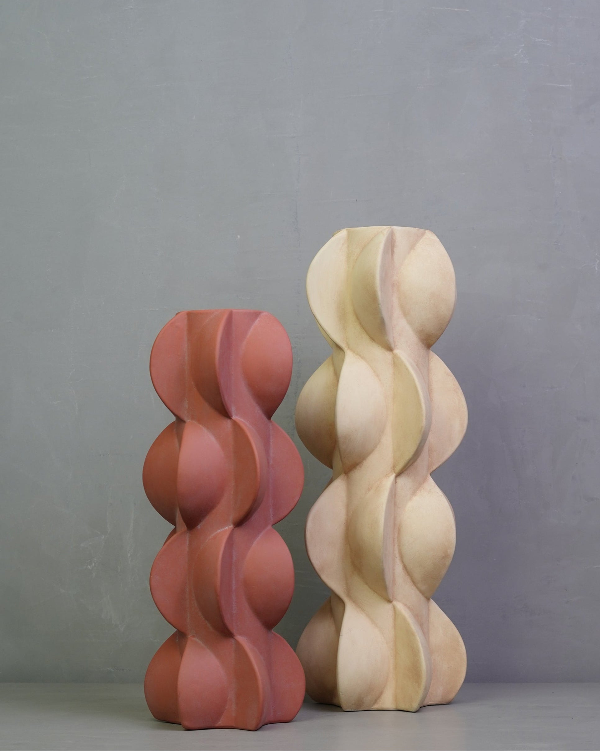 Goglet matte finish ceramic vase - Brown