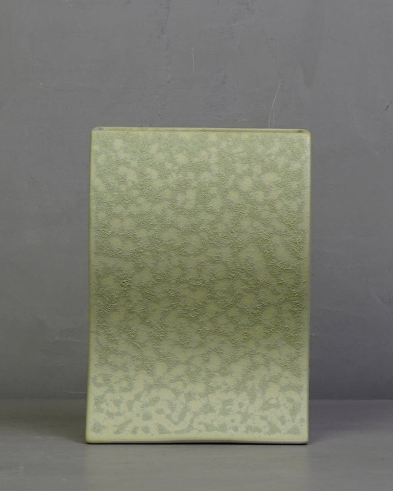 Ceramic Block Vase - Matt Pistachio
