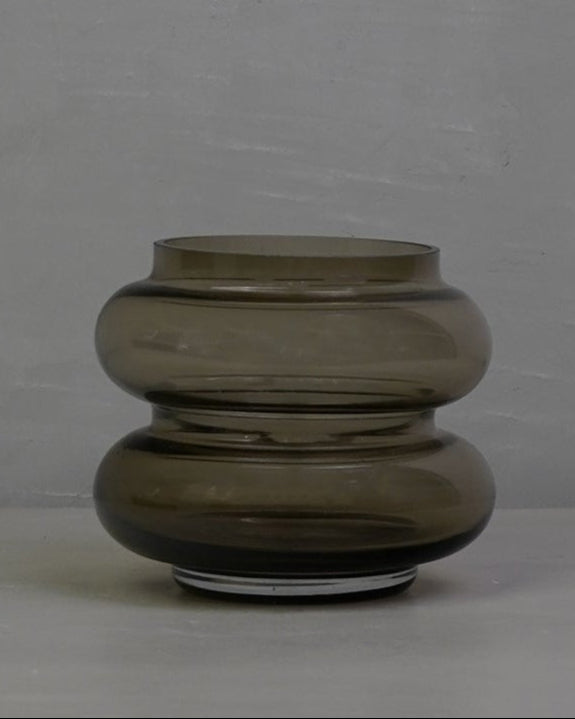Vase Smoked Glass S - Brown