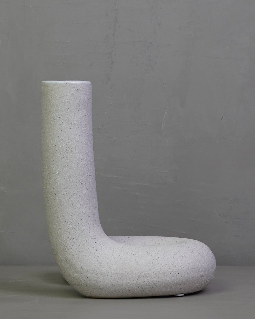 Ceramic twisted object - Matte White