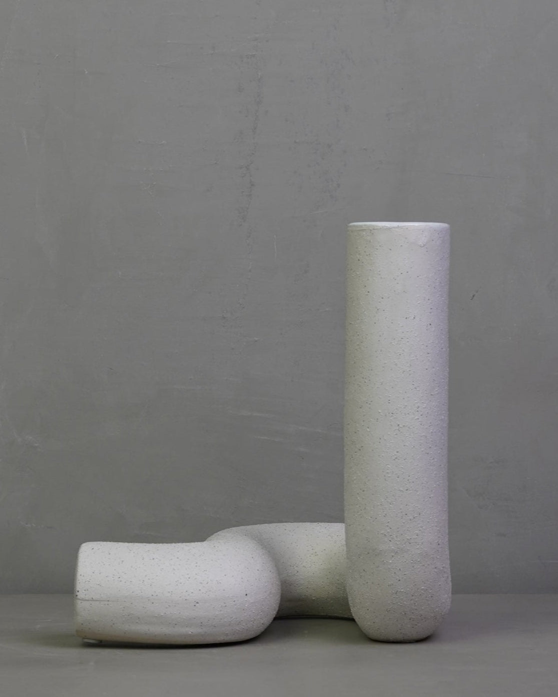 Ceramic twisted object - Matte White