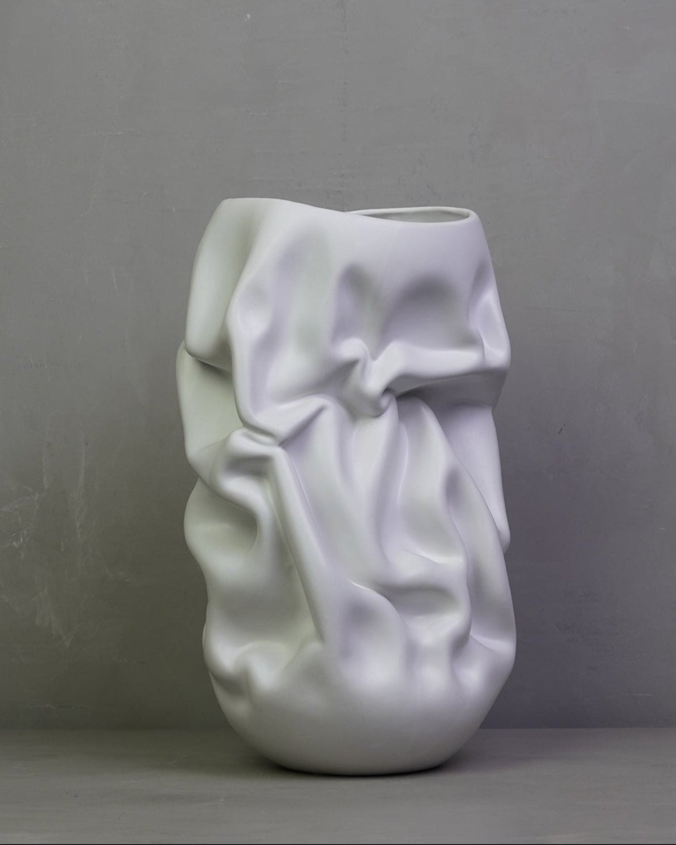 Ceramic Sculpture Vessel M - White