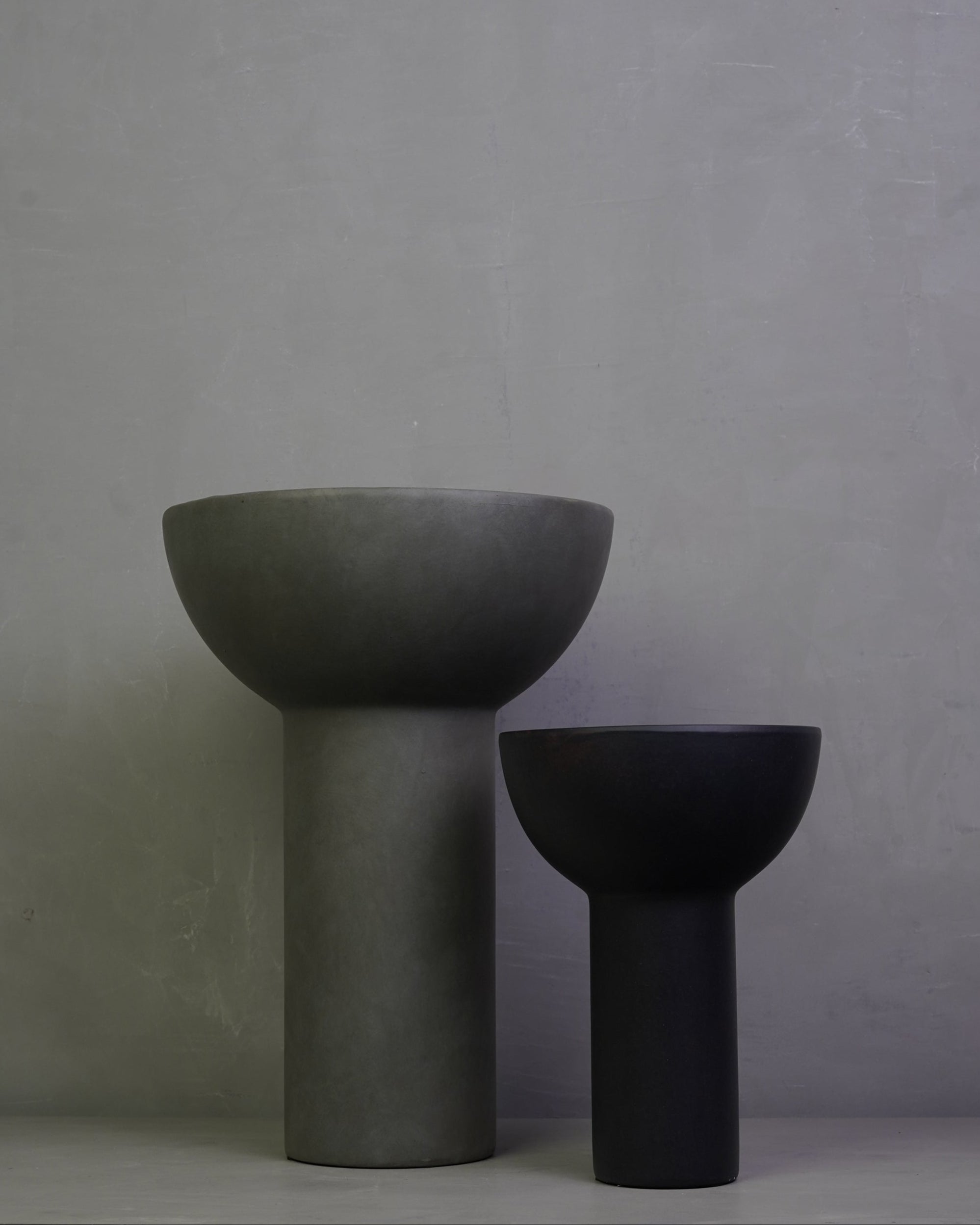 Block Big Vase - Grey