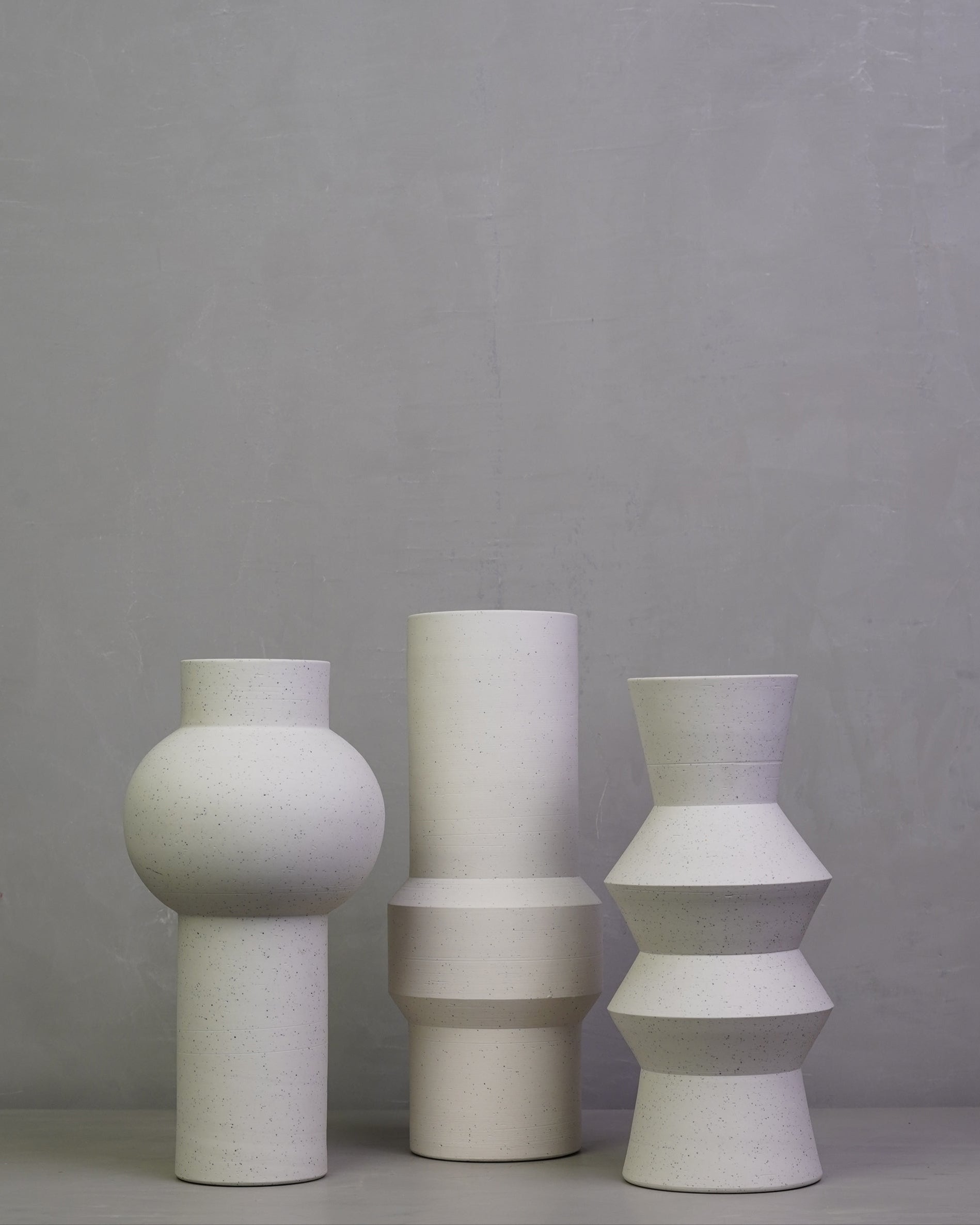 Speckled Clay Vase Straight