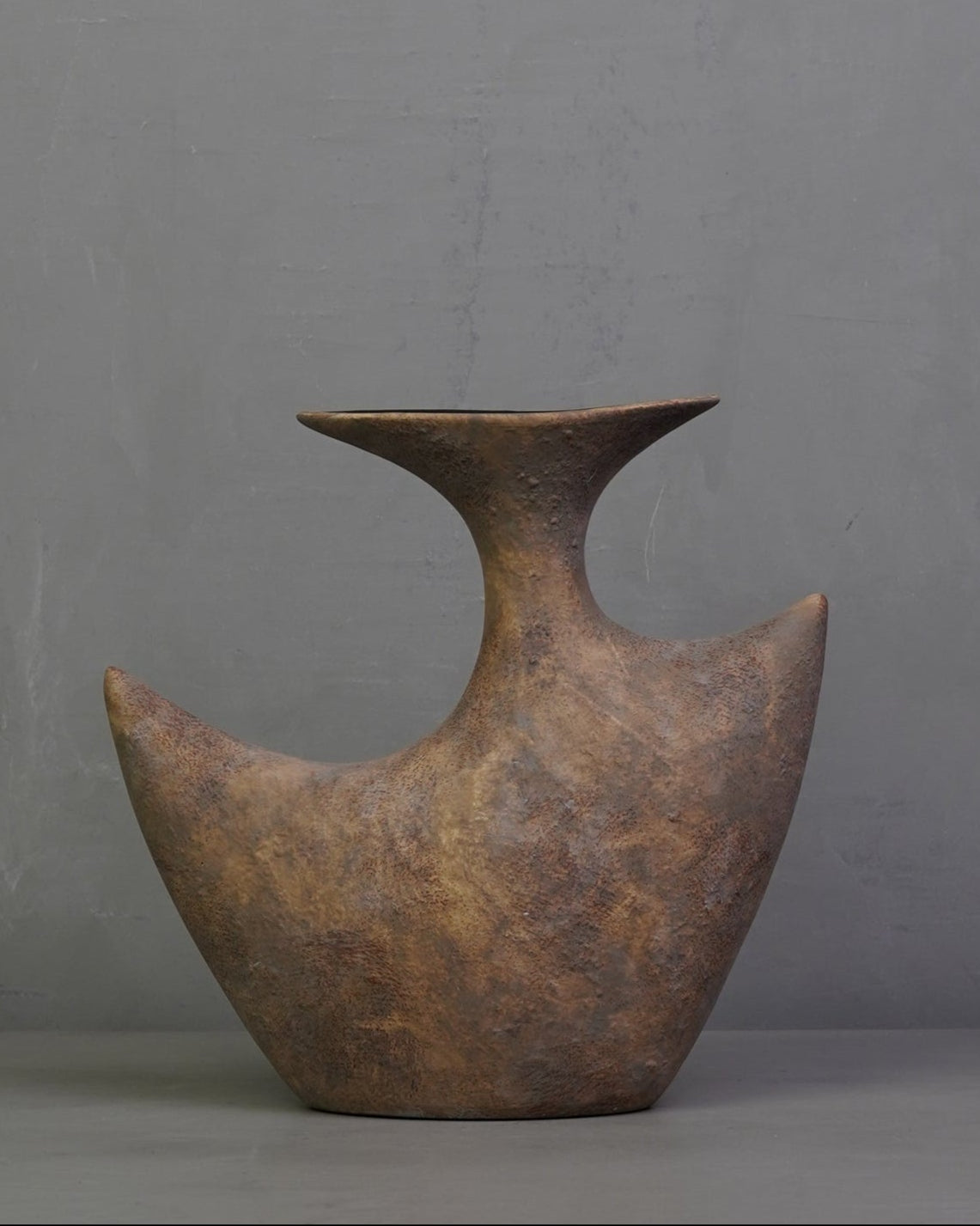 Wabi Sabi Ceramic Vase - Bronze