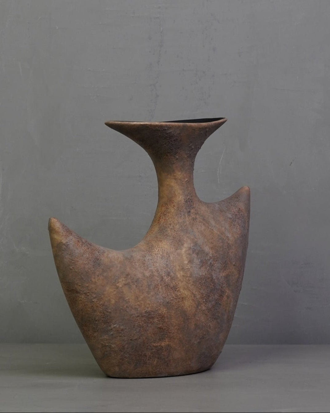 Wabi Sabi Ceramic Vase - Bronze