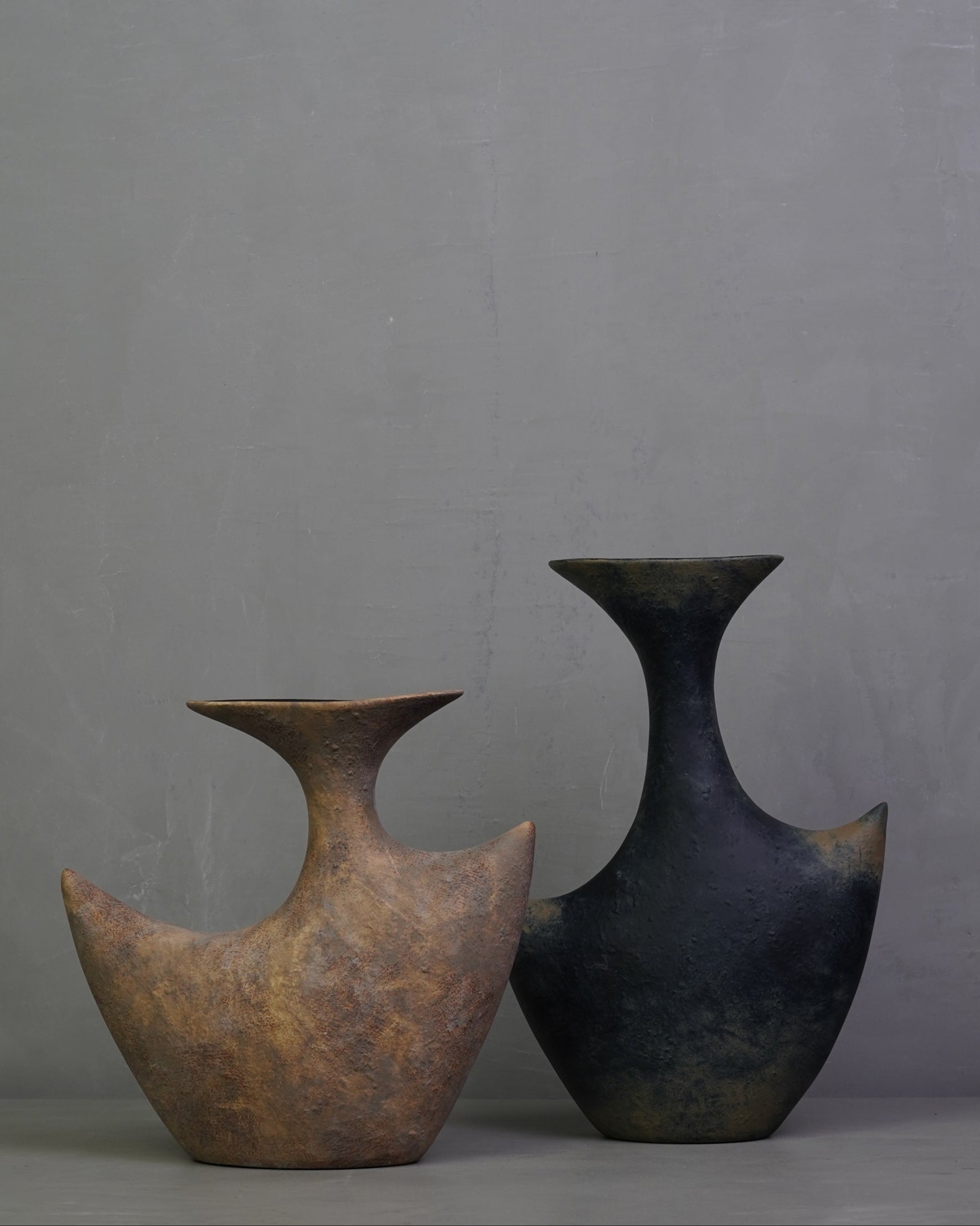 Wabi Sabi Ceramic Vase - Bronze