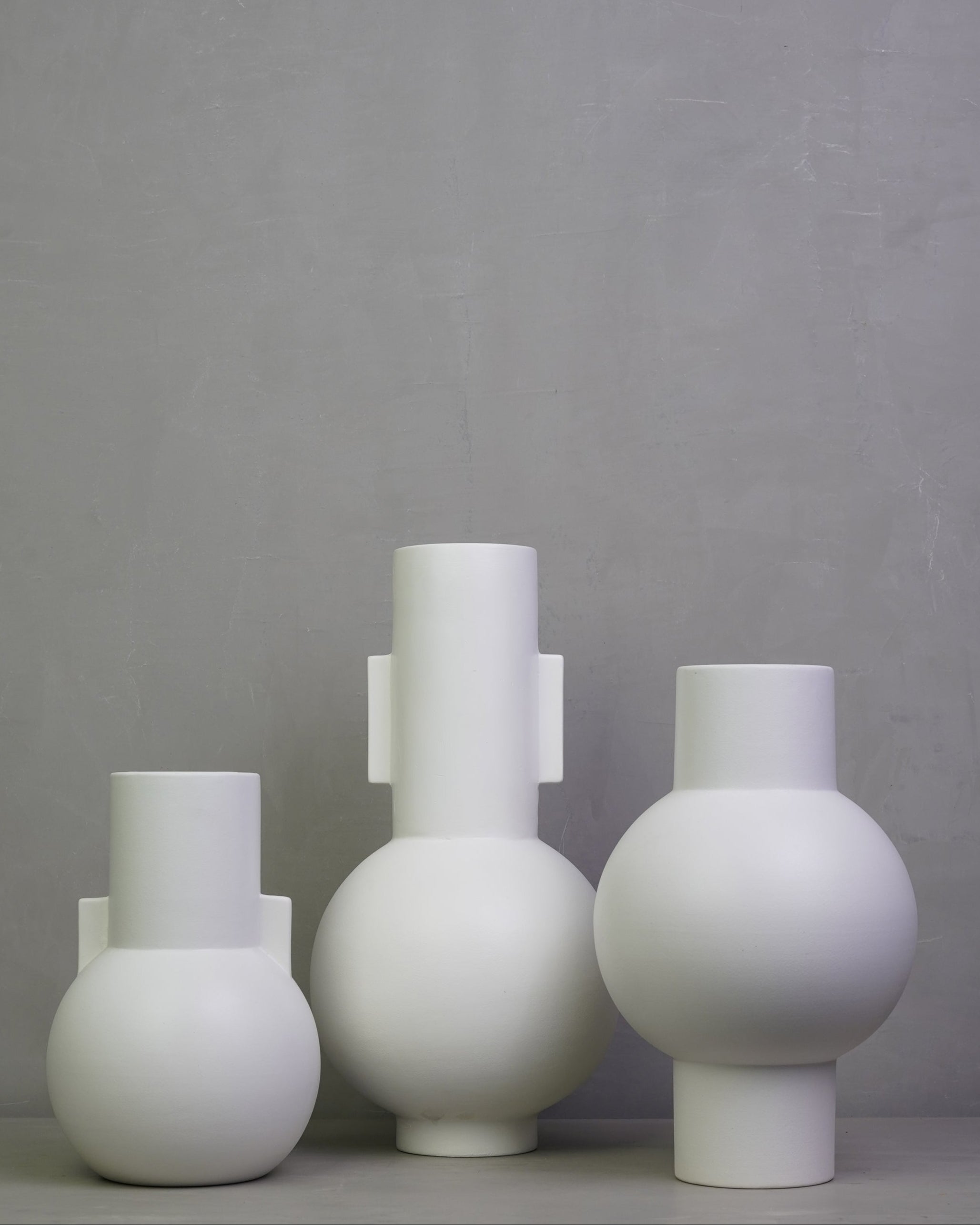 Matt White Vase Tall