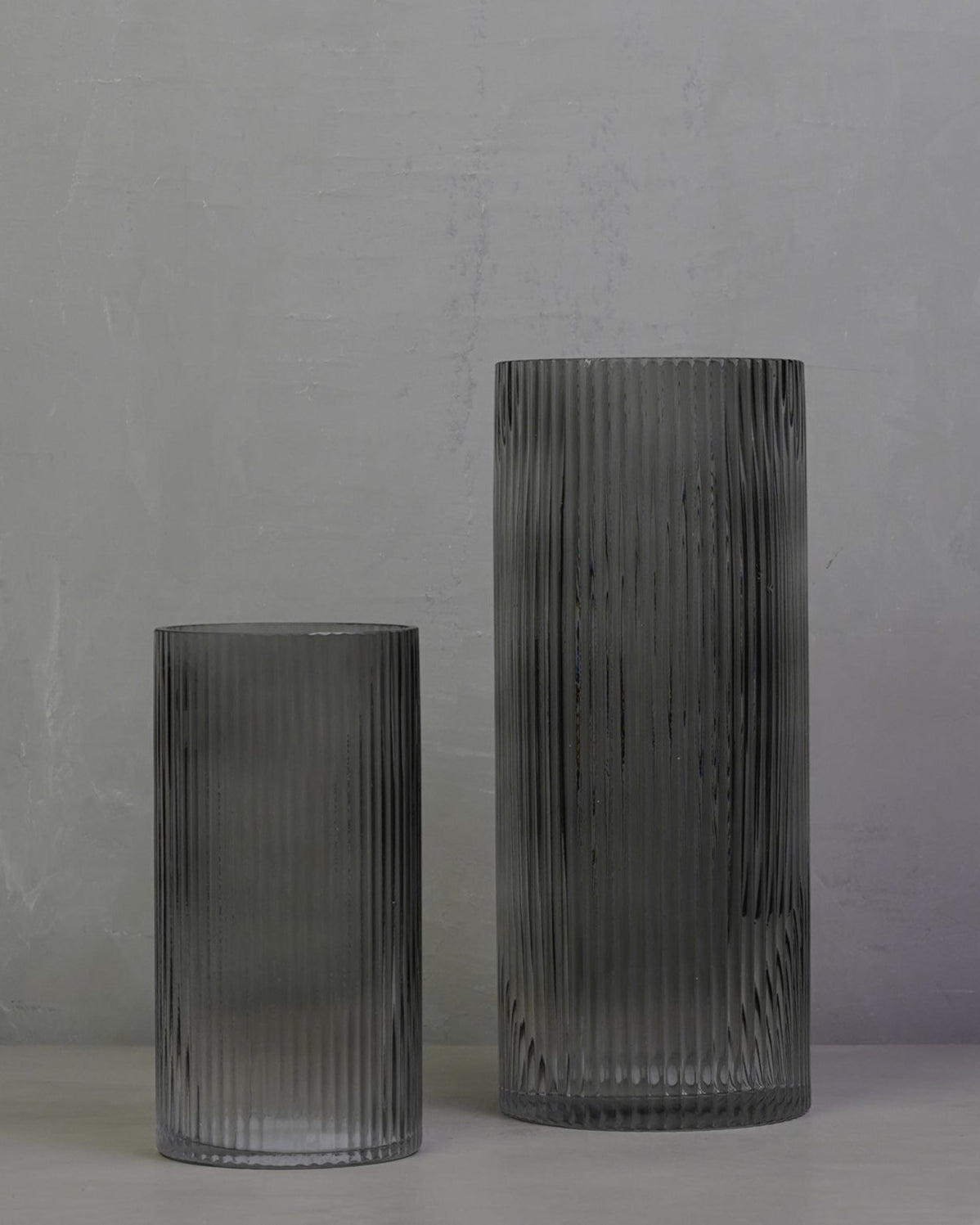 Allure Straight Large Grey Vase