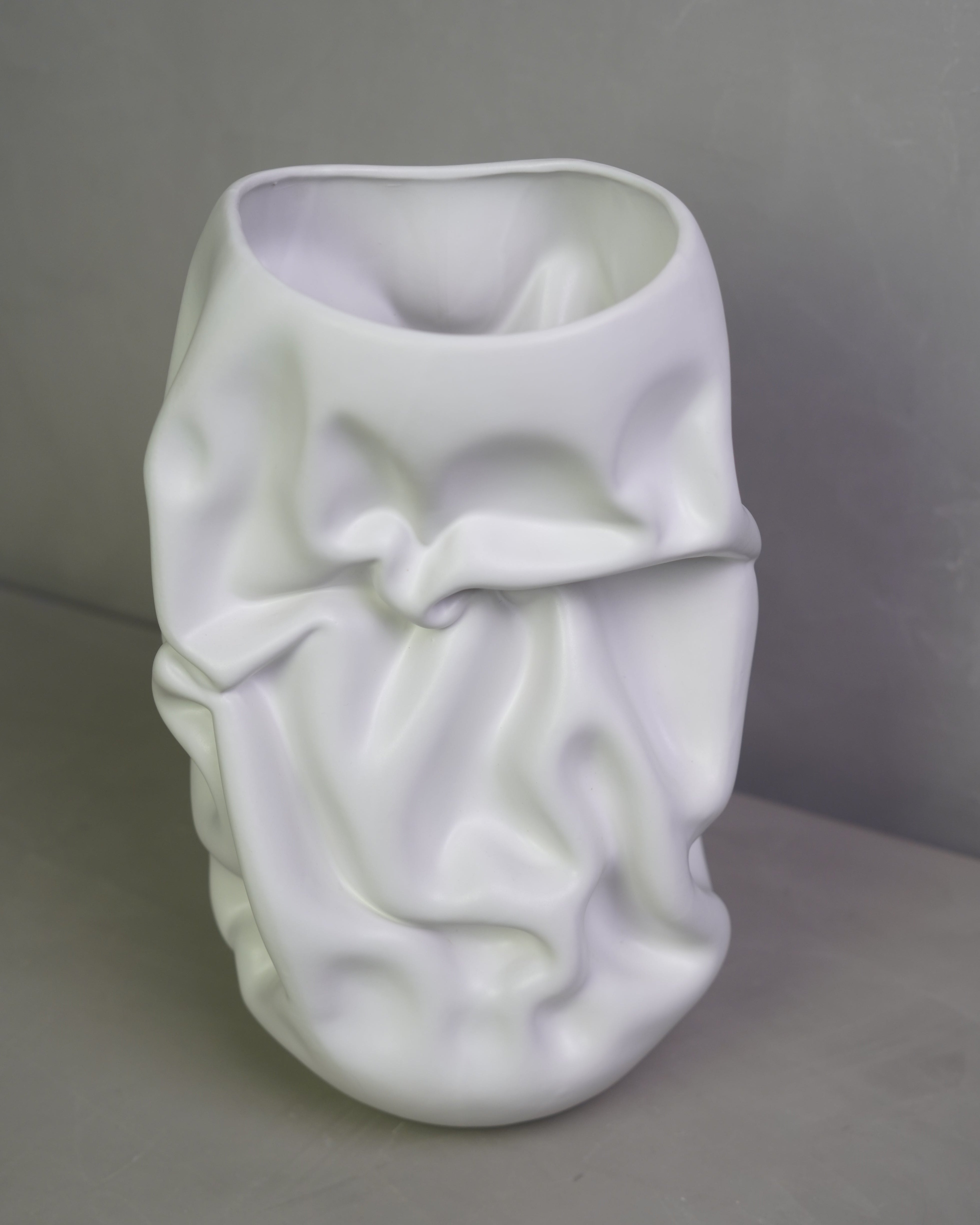 Ceramic Sculpture Vessel M - White
