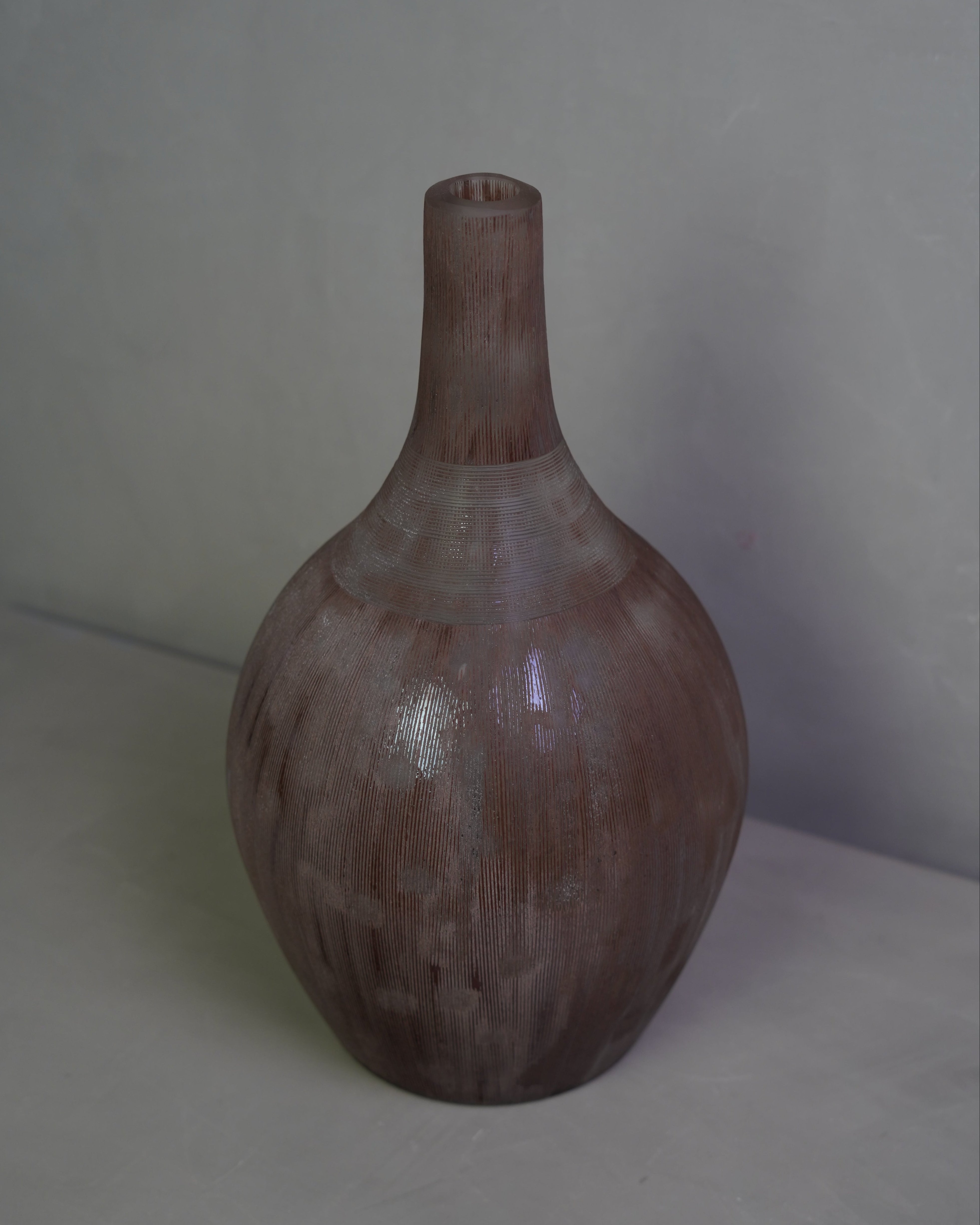 Hallow Glass Vase Tall 2 - Brown
