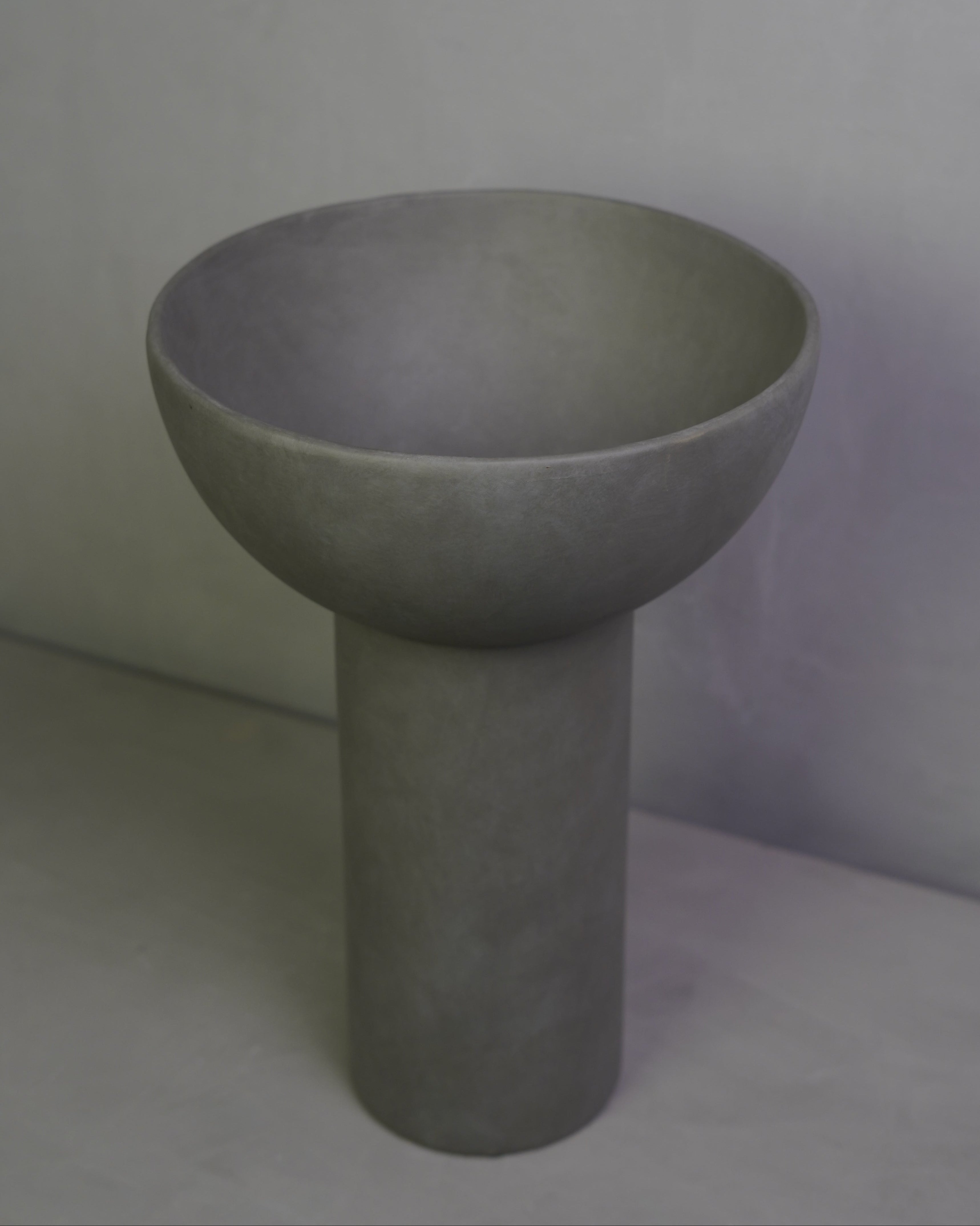 Block Big Vase - Grey