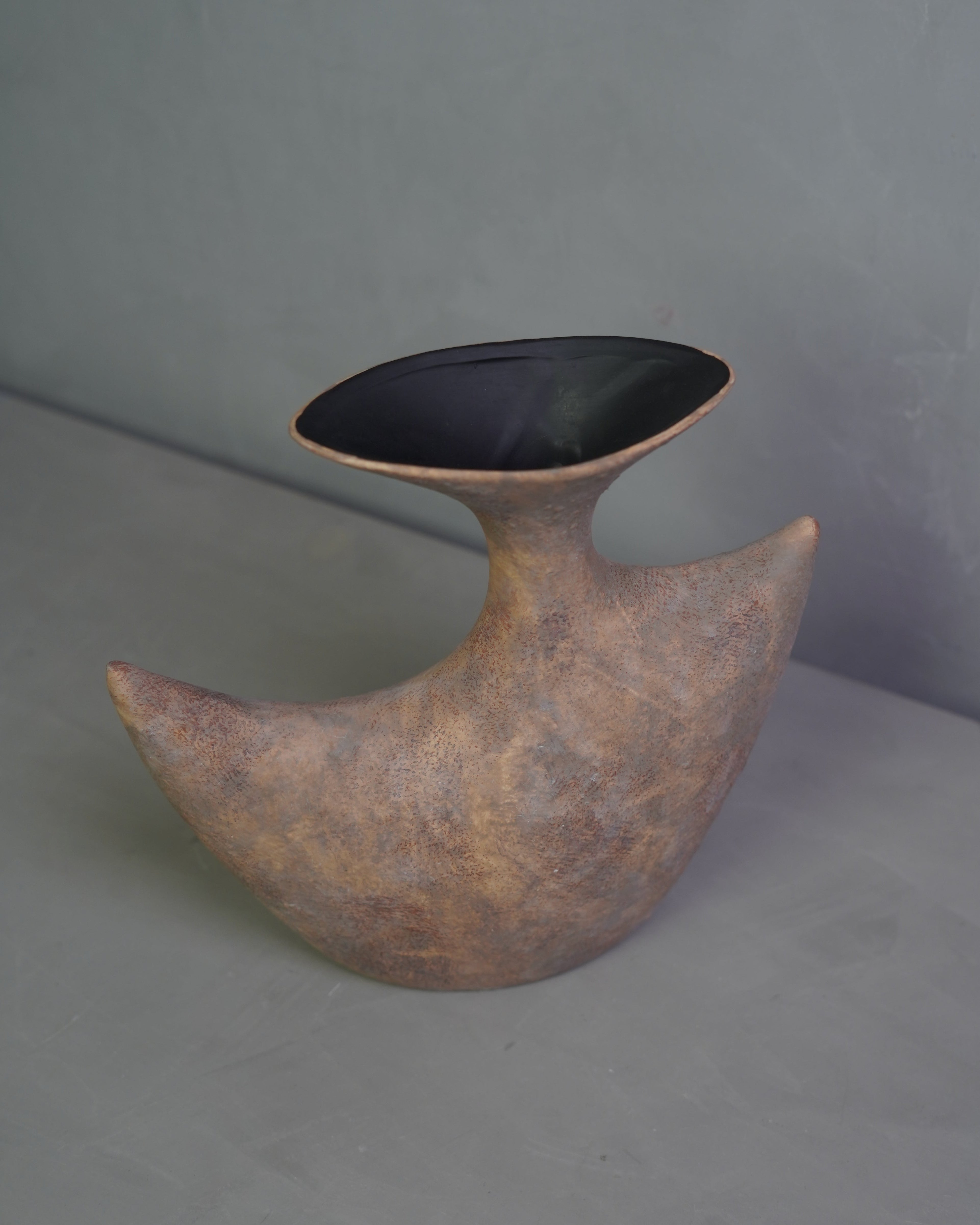 Wabi Sabi Ceramic Vase - Bronze