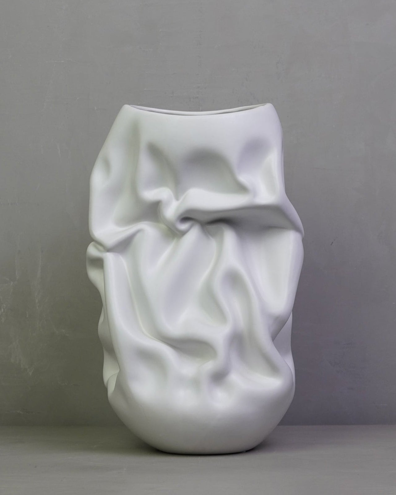 Ceramic Sculpture Vessel M - White