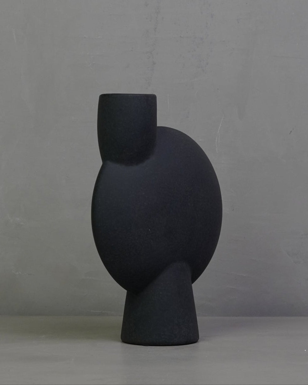 Sphere Vase Bubl - Black