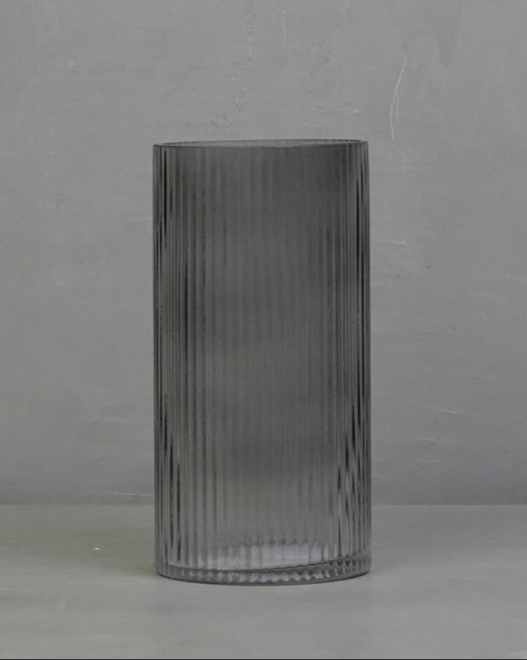 Allure Straight Medium Grey Vase
