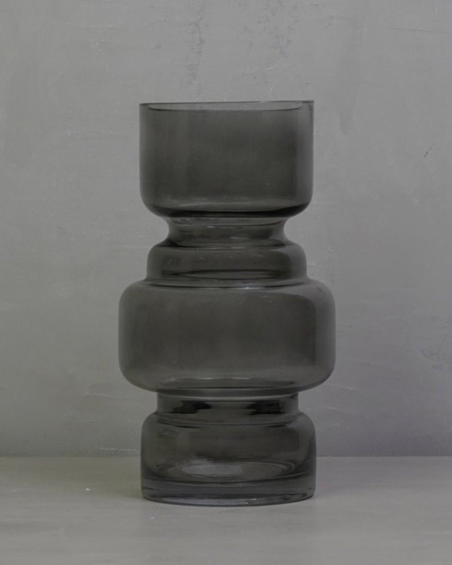 Vase Courtly Large Dark Grey